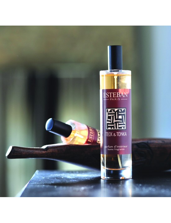Vaporisateur d'ambiance 75ml Teck  et  Tonka - Esteban