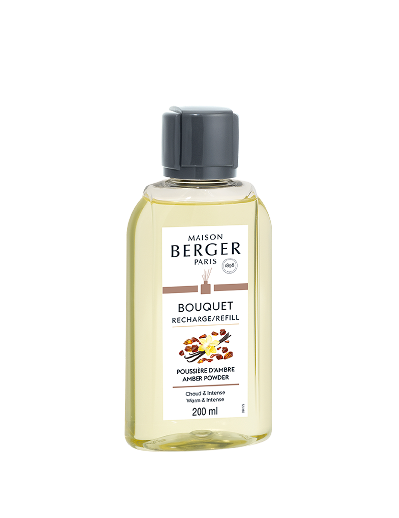 Recharge pour bouquet parfumé Poussière d'ambre 200ml - Maison Berger