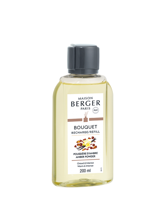 Recharge pour bouquet parfumé Poussière d'ambre 200ml - Maison Berger