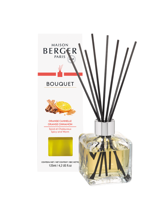 Bouquet parfumé cube Orange de cannelle - Maison Berger
