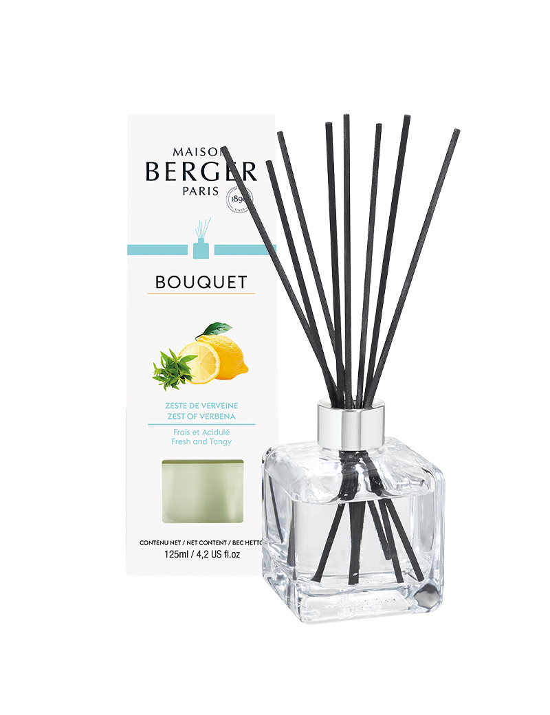 Bouquet parfumé cube Zeste de verveine - Maison Berger