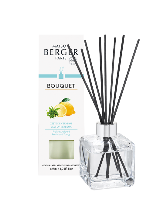 Bouquet parfumé cube Zeste de verveine - Maison Berger