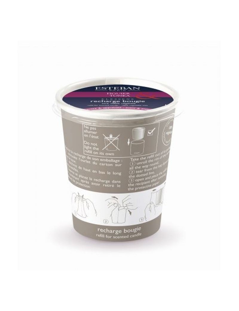 Recharge pour bougie parfumée 170g Figuier Tonka - Esteban