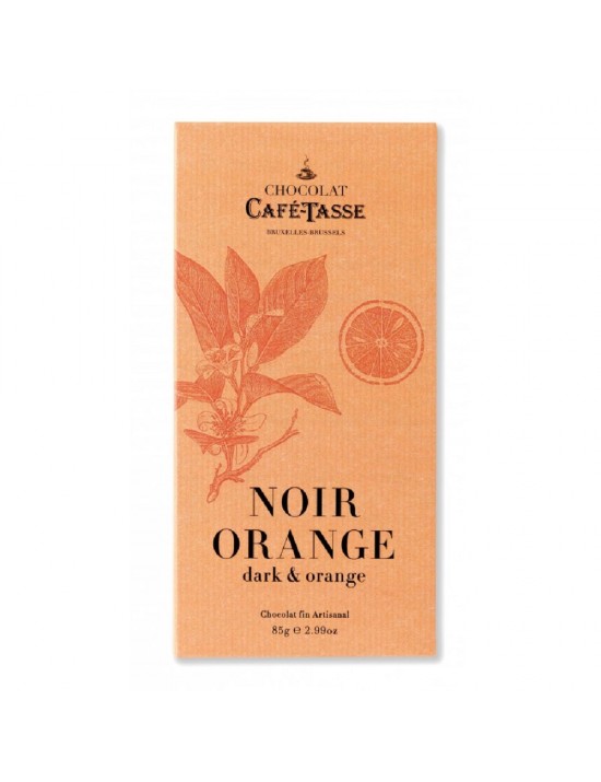 Tablette de chocolat noir orange - Café Tasse 85 grs