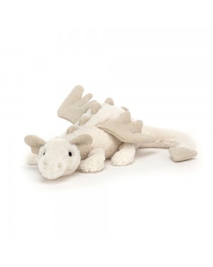 Peluche dragon blanc little...