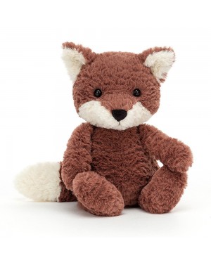 Peluche renard touffu h20cm...