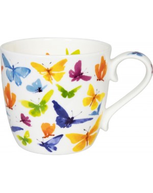 Mug en porcelaine papillons...