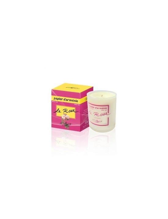 BOUGIE PAPIER D'ARMENIE A LA ROSE 225GR - 40H