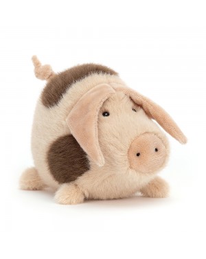 Peluche cochon rose 9x14cm...