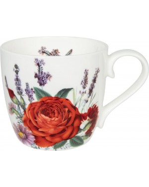 Mug fleuri rose lavande et...