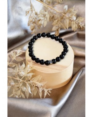 Bracelet perles Onyx 8mm