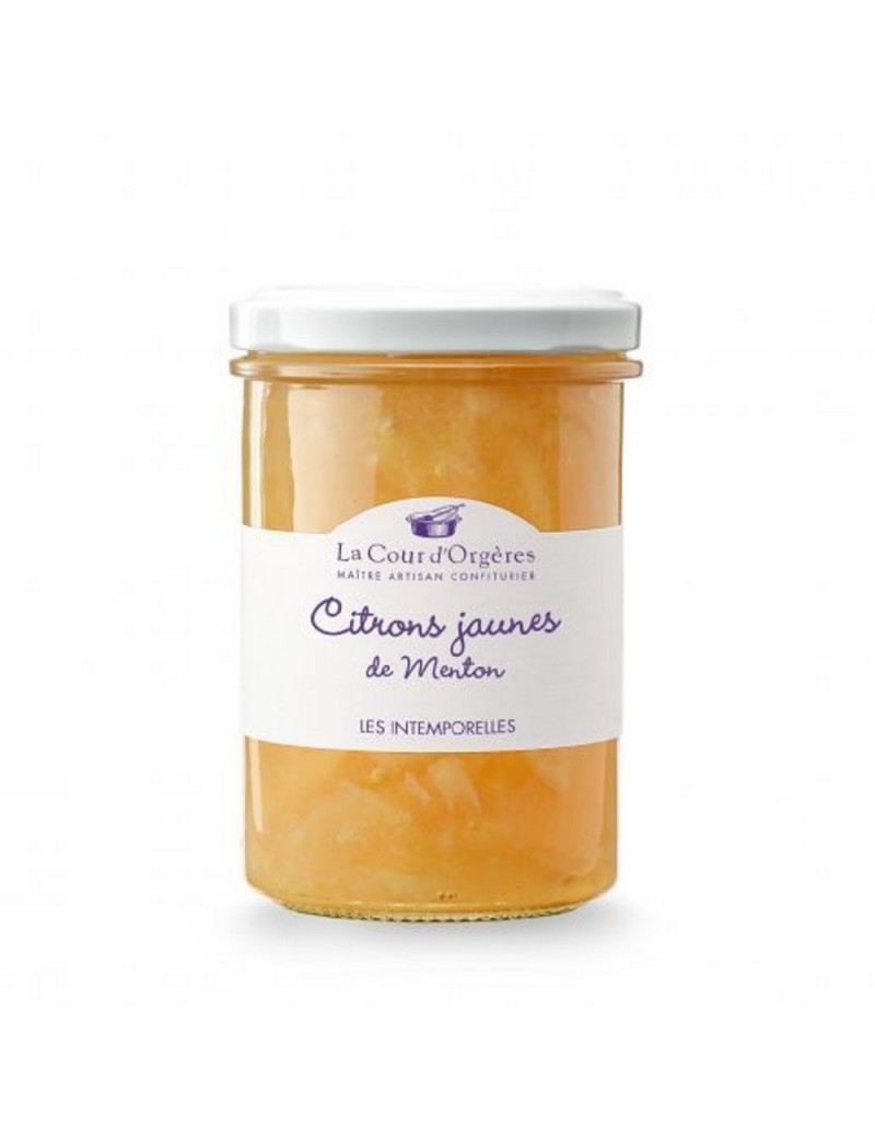 Confiture Citron jaune de Menton 250g - La Cour d'Orgère