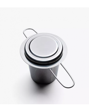 Filtre a thé inox + couvercle
