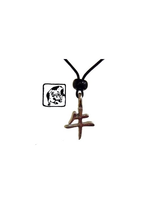 Collier horoscope chinois - signe du Bœuf