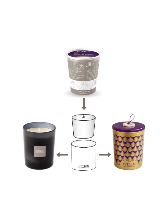 Recharge pour bougie parfumée Figue noire - Esteban