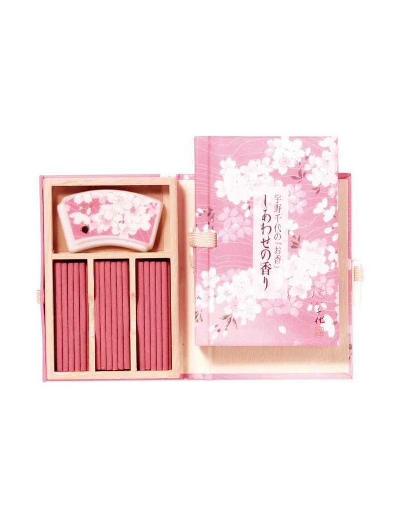 Coffret d'encens + support Fleur de cerisier - Nippon Koddo