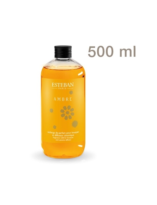 Recharge pour bouquet parfumé 500ml Ambre - Esteban