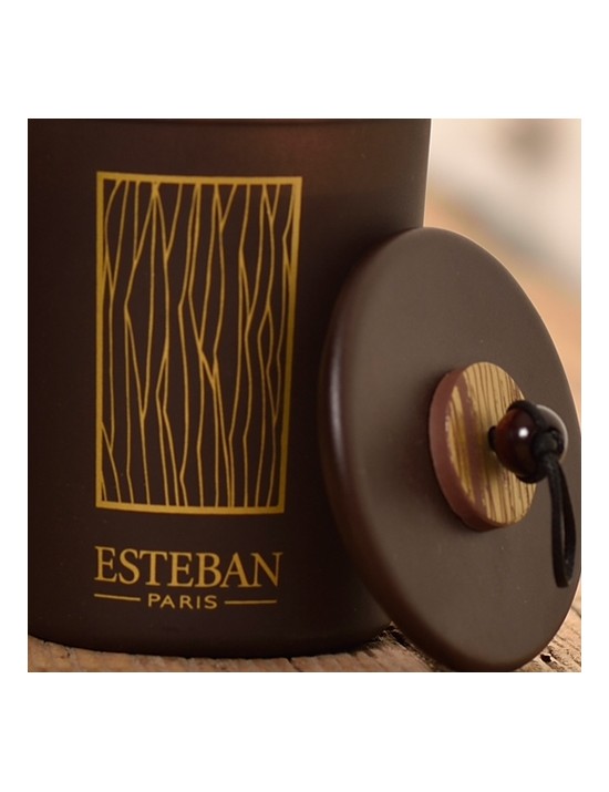 Bougie déco parfumée rechargeable Cèdre - Esteban