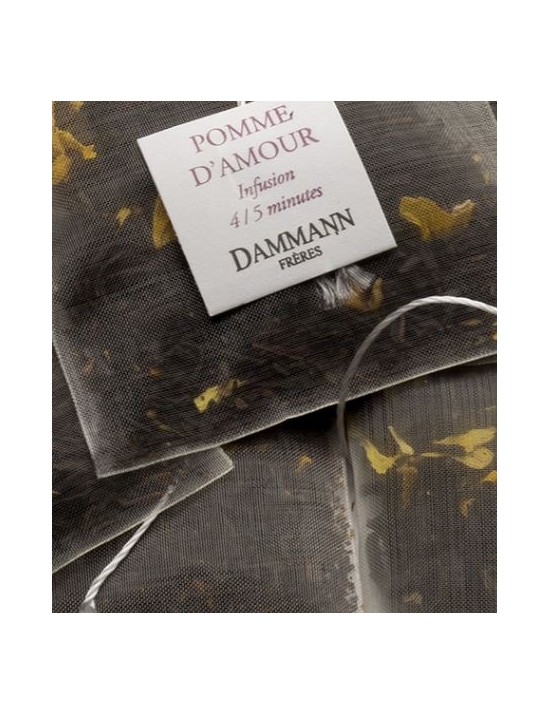 Thé noir Pomme d'amour en sachet emballé - Dammann frères