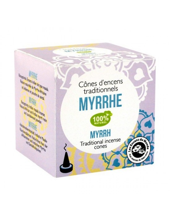 ENCENS CONES INDIENS MYRRHE