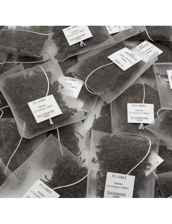 Thé sombre Pu-Erh en sachet emballé - Dammann frères