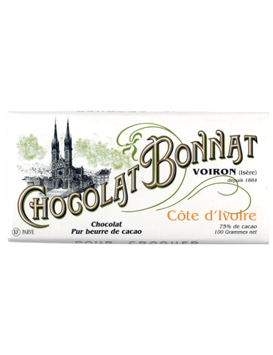Tablette de chocolat Cote d'Ivoire - Bonnat