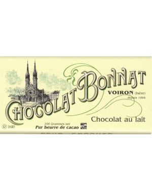 Tablette de chocolat Lait 100gr - Bonnat