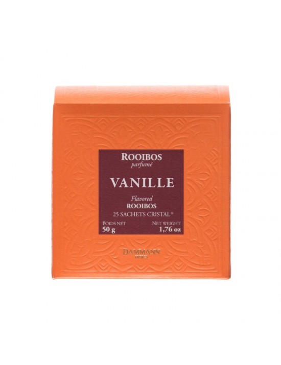 Thé rouge Rooibos Vanille en sachet - Dammann frères