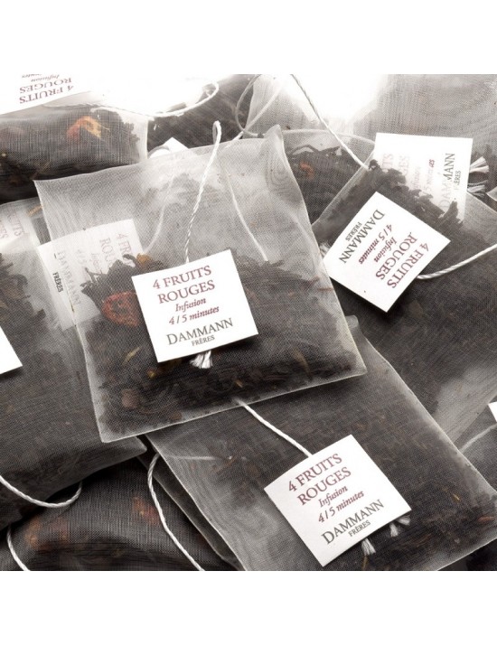 Thé noir 4 fruits rouges en sachet - Dammann frères