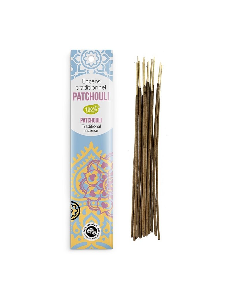 Encens indien haute tradition Patchouli tendre - Les encens du monde
