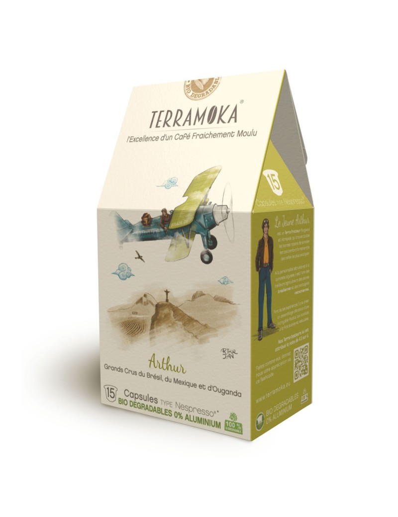 Café 80pourcent arabica Brésil, 20pourcent Robusta d'Ouganda - Arthur - Terramoka__ Café 80pourcent arabica Brésil, 20pourcent Robusta d'Ouganda - Arthur - Terramoka__