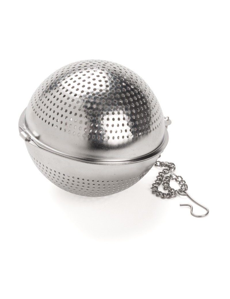 Boule à thé ronde inox perforée - Dammann frères