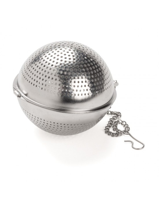 Boule à thé ronde inox perforée - Dammann frères