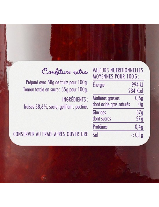 Confiture de Fraise - La cour d'Orgères