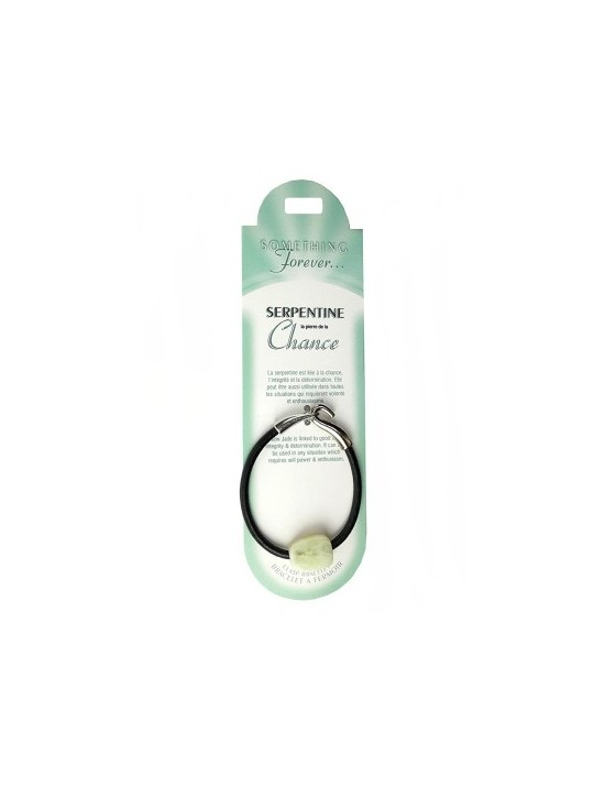 SERPENTINE BRACELET FERMOIRE (pierre de la chance)
