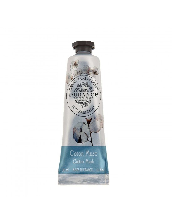 Crème,mains douceur Coton musc 30ml - Durance