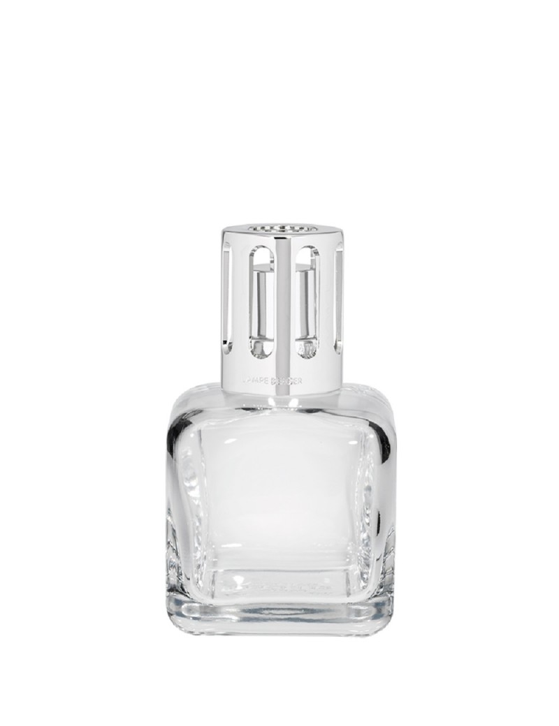 Lampe Berger En Verre Transparent Blanc – Modèle Plat Des Deux Côtés