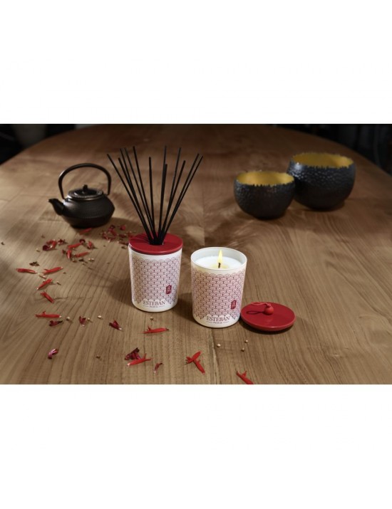 Bougie déco parfumée rechargeable Esprit de thé - Esteban