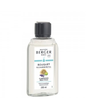 Recharge pour bouquet parfumé Clarté boisée 200ml - Maison Berger