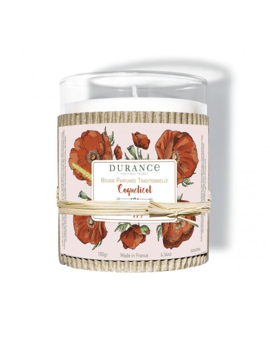 Bougie parfumée traditionnelle Coquelicot 180g - Durance