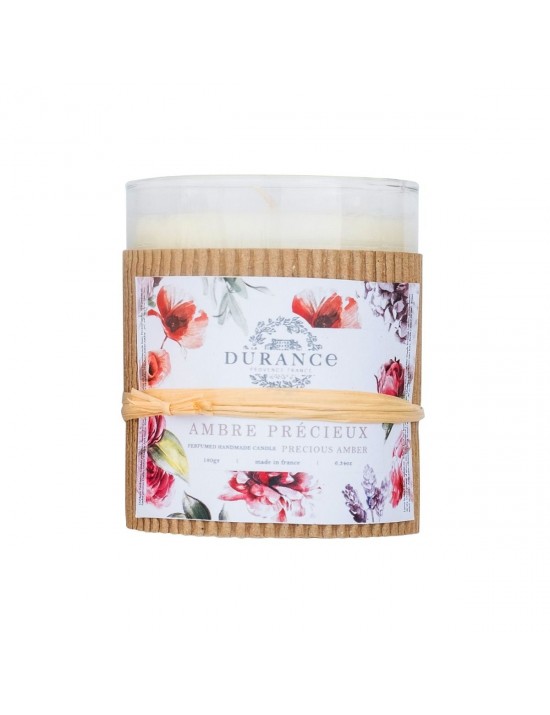 Bougie parfumée traditionnelle Ambre précieux 180g - Durance