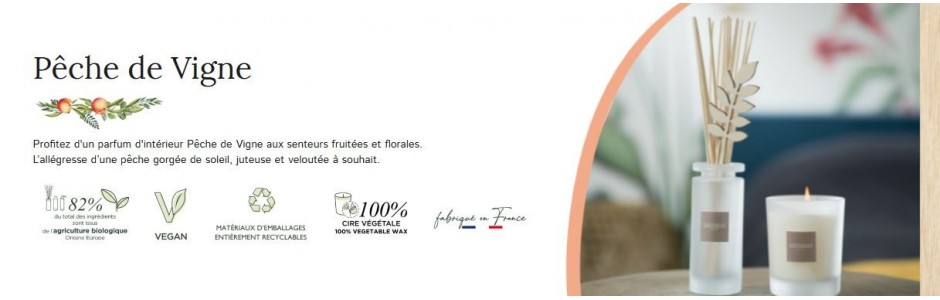 Parfum Pêche de vigne Esteban à Challans